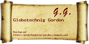 Globotschnig Gordon névjegykártya